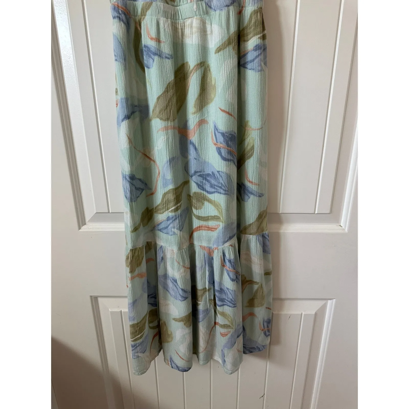 Abercrombie & Fitch Floral Midi Dress Button Front Casual Summer‎ XXS Petite - Image 3