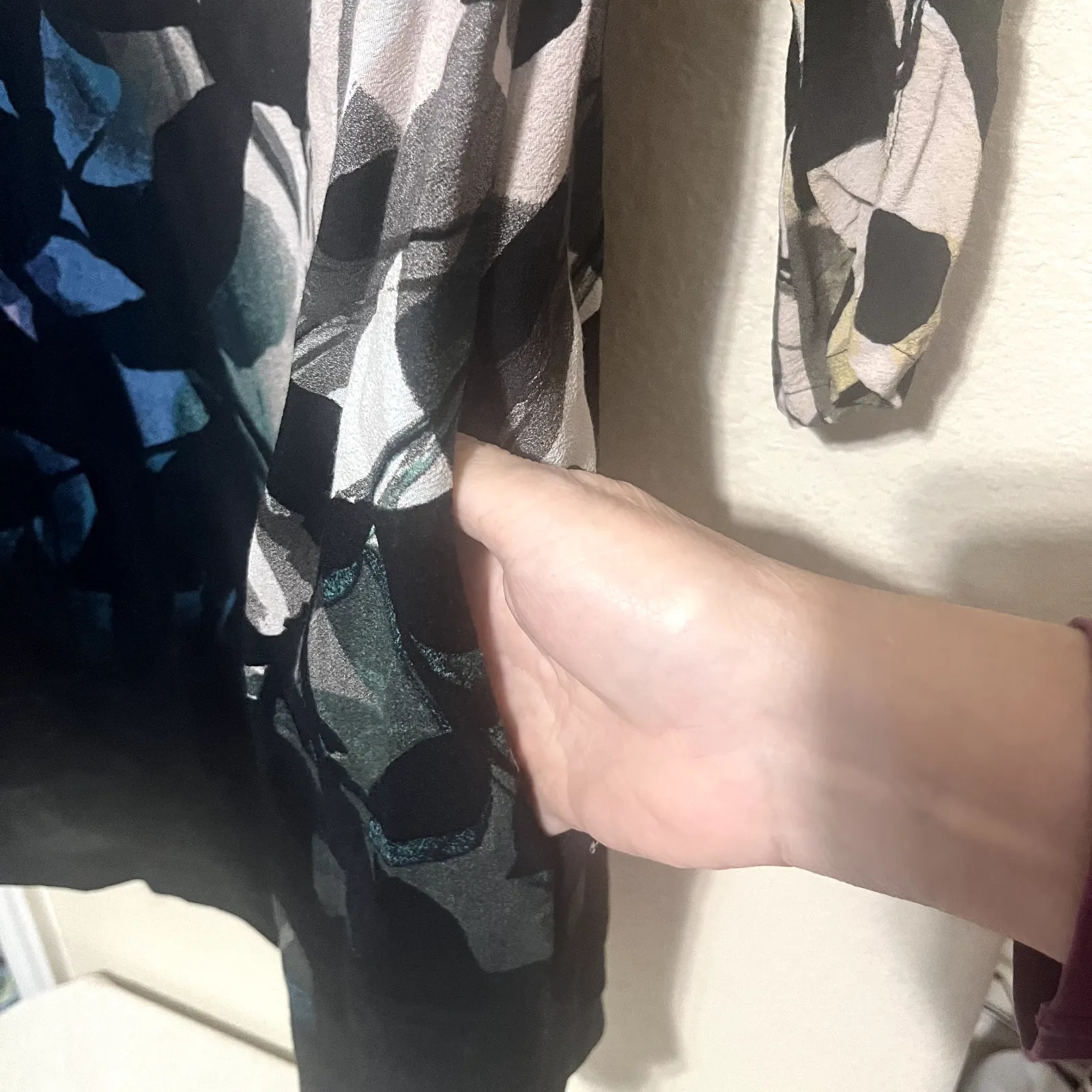 Maeve Anthropologie Shift Dress Womens sz M Shaded Garden long sleeve black Size M - Image 9