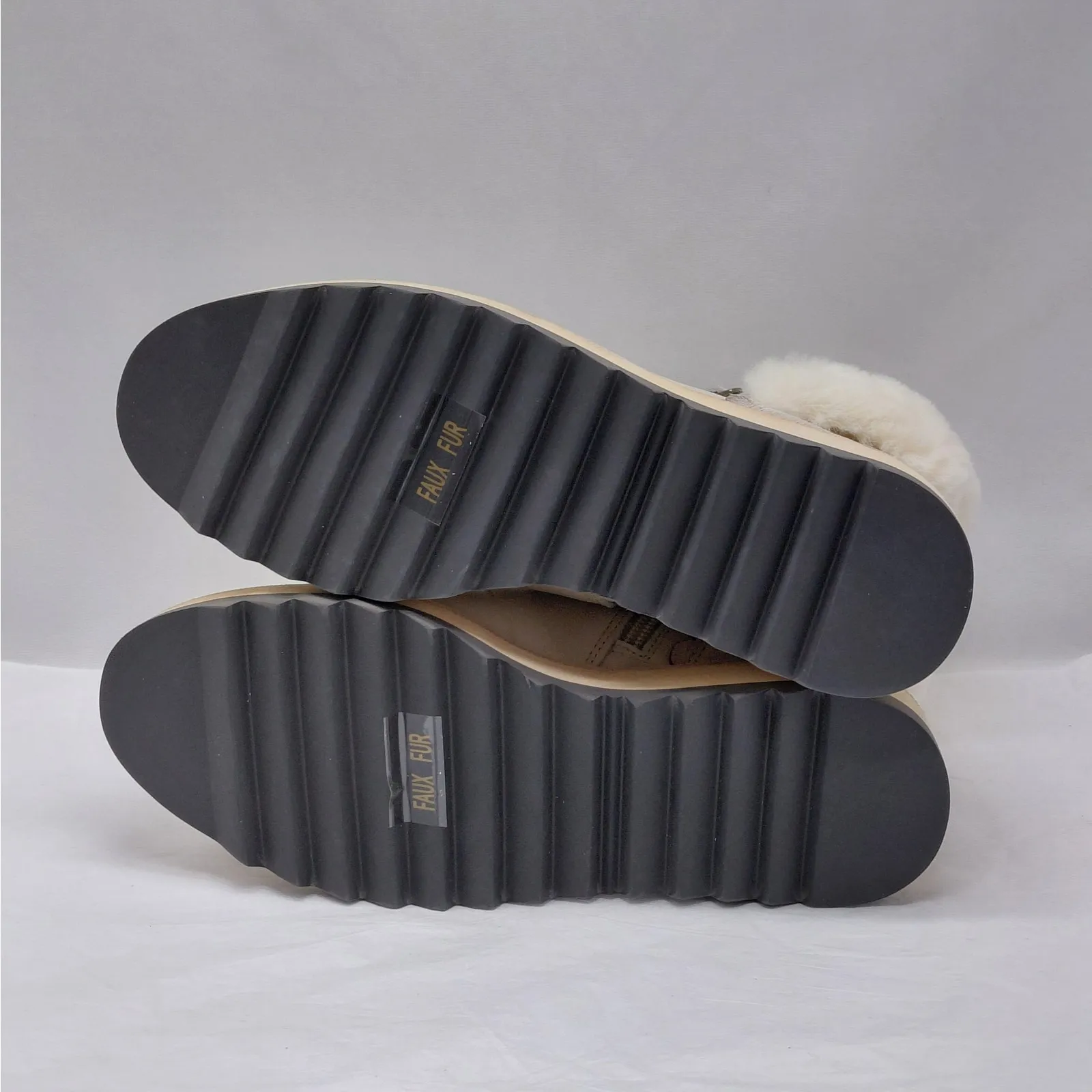 Kate Spade Womens Boots Size 6 Leather Faux Fur Hiker Lug Sole Alpine Cozy Luxe - Image 12