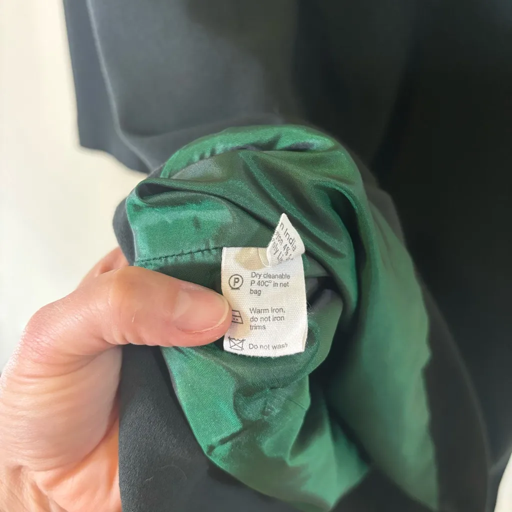 Megan Park Women's‎ 3 / US 8 Green Beaded Long sleeve Dress Knee Length - Image 5