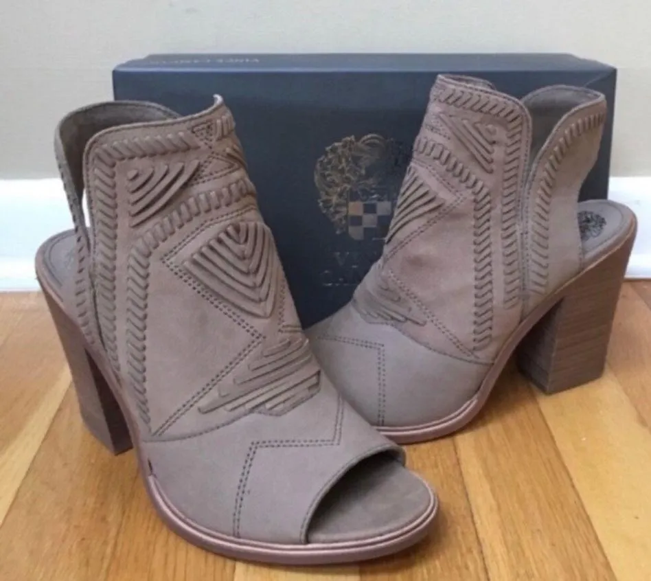 ‘Karinta’ Leather Western Peep Toe Bootie - Size 10M - Image 5