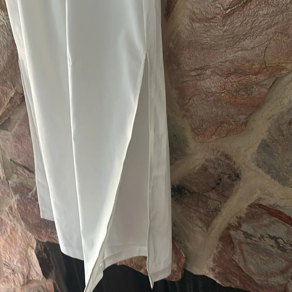 Commense Minimalism Solid Split Pants Set size M White Size M - Image 6