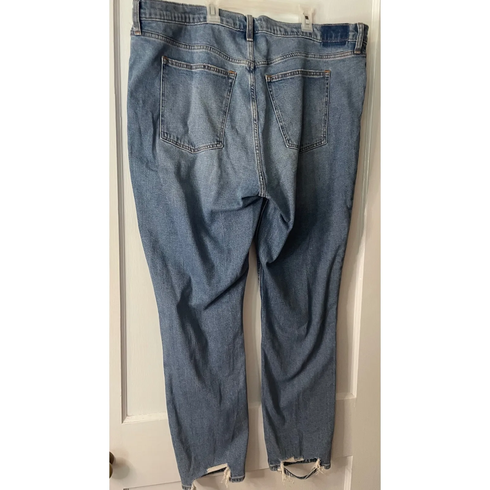 Abercrombie & Fitch Womens Jeans Size 35/20 Skinny High Rise Denim Distressed - Image 4