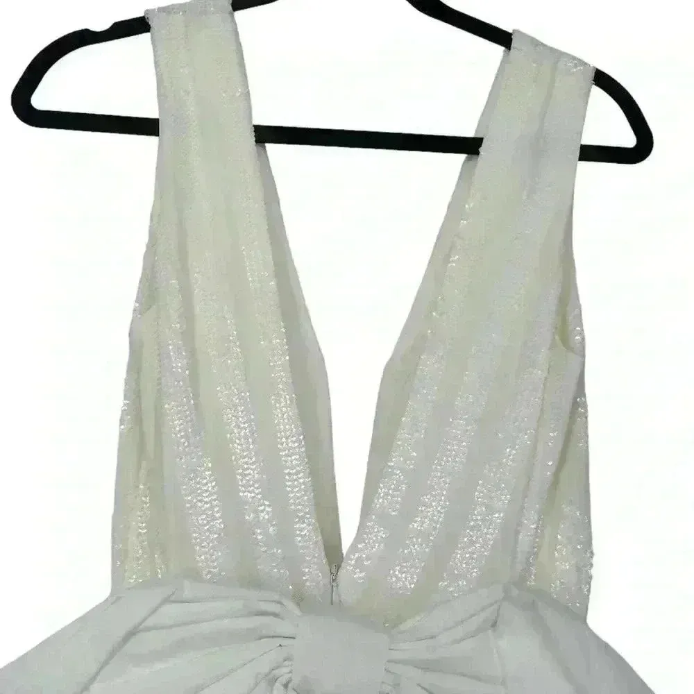 Rebecca Vallance Davina Bow Wedding Gown Ivory US 2 NWT – Modern Bridal Dress White - Image 14