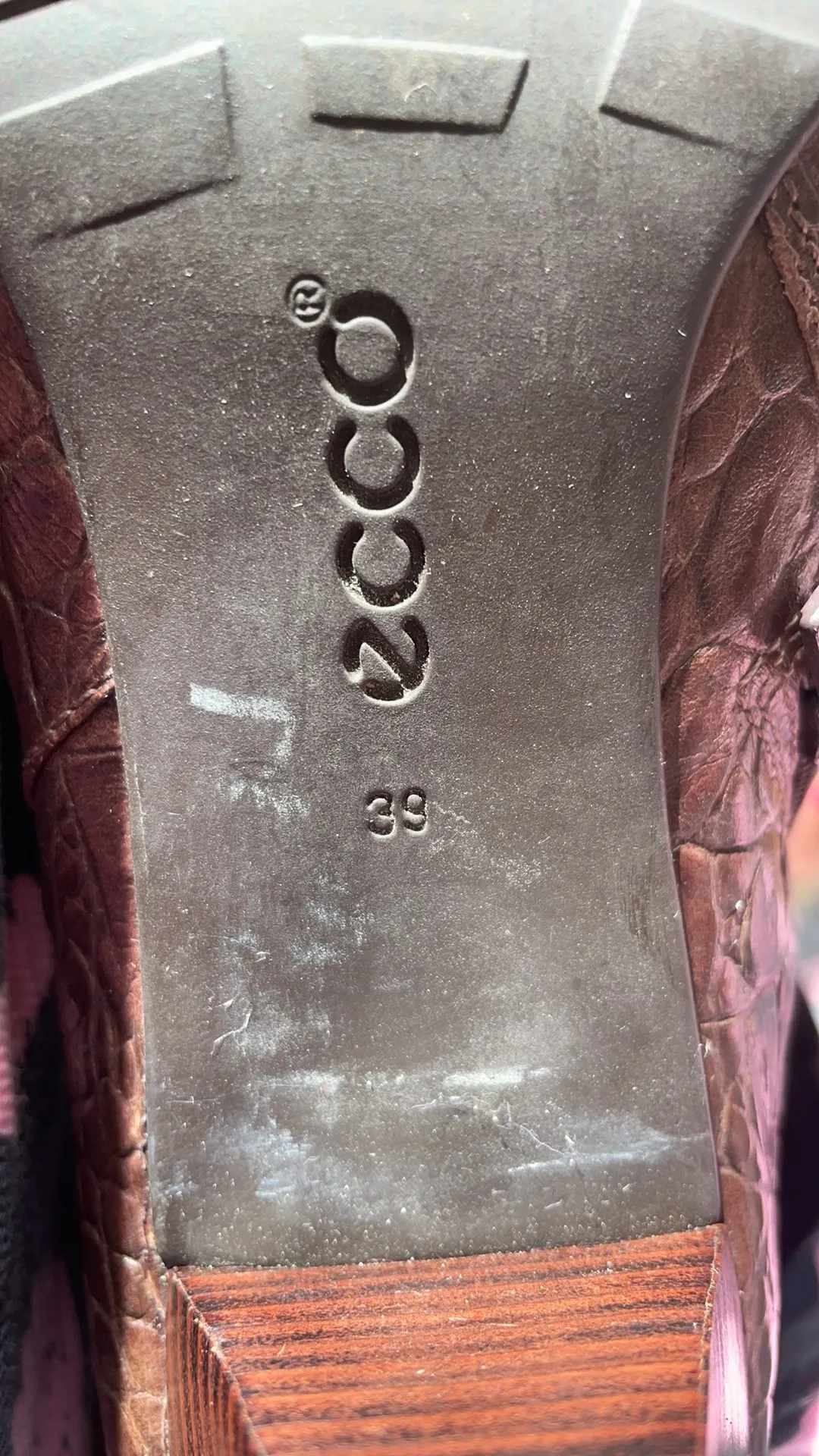 Ecco Elizabeth Crocodile Embossed Tall Boots - Image 8