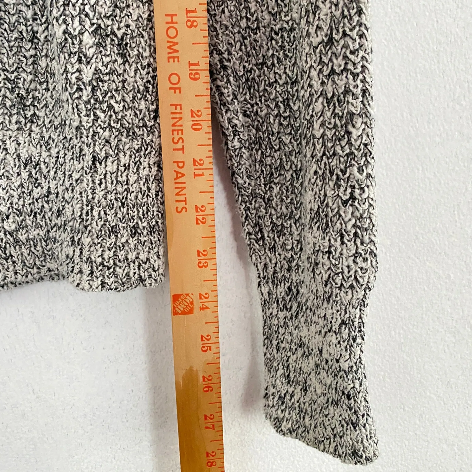 Free People Marled Knit Sweater Women Medium Relaxed Fit Crew Neck Long Sleeve - Image 9