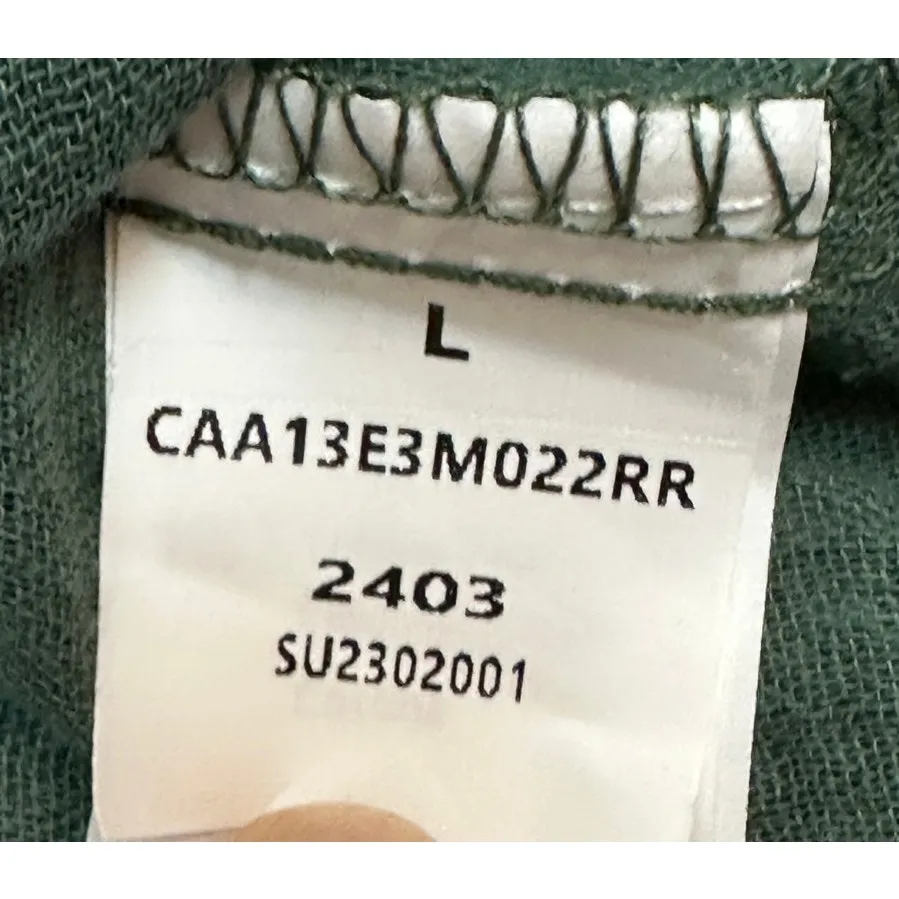 Cupshe Romper V Neck Wide Leg Pockets Beach Green L - Image 16