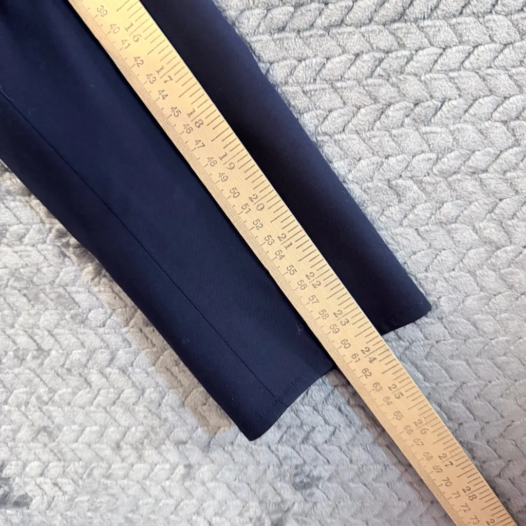 Tuckernuck Hawthorn navy blue structured single breasted blazer size large - Image 9