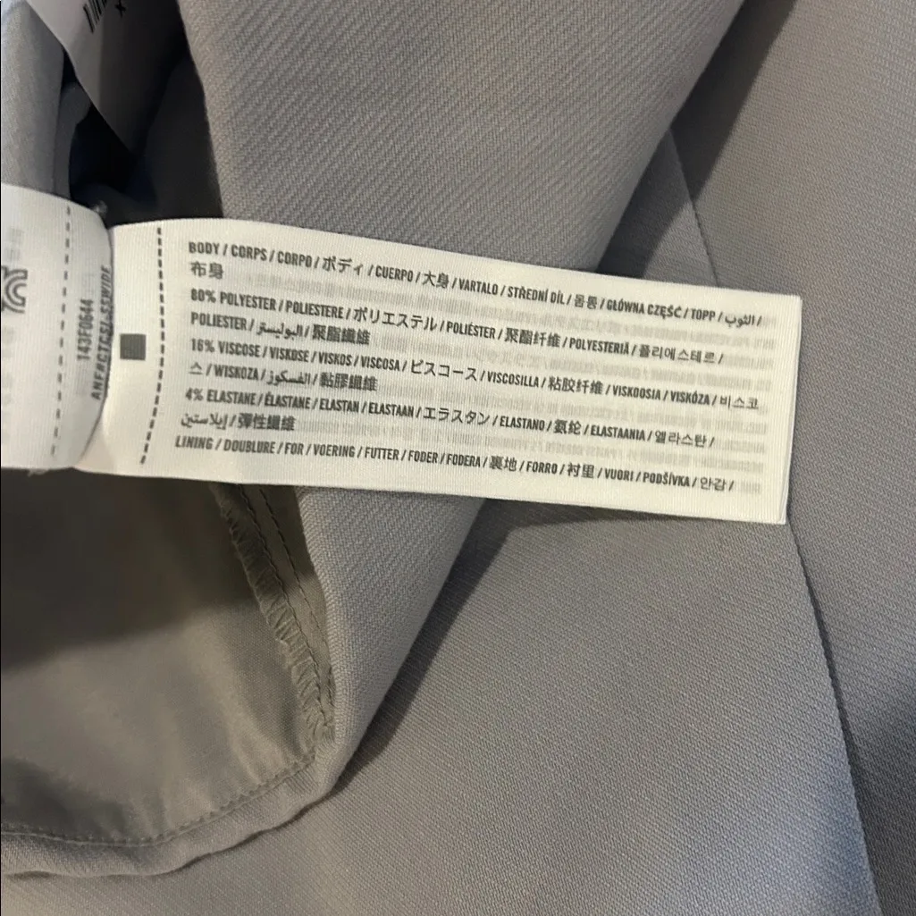 NWT Abercrombie & Fitch Scarlett Faux Wrap Mini Skort Gray XS - Image 6