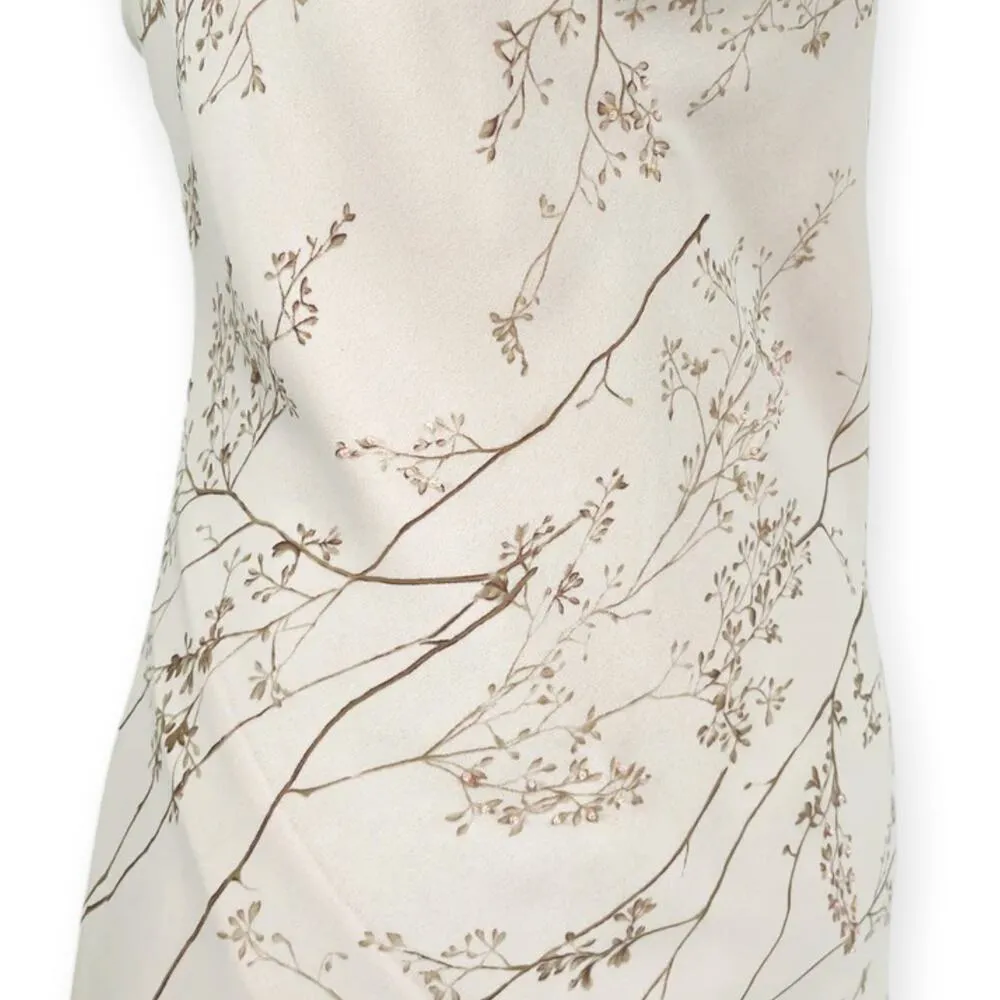 New York & Company | 10 | VINTAGE '90s Y2K Beaded Cherry Blossom Dress - Image 4