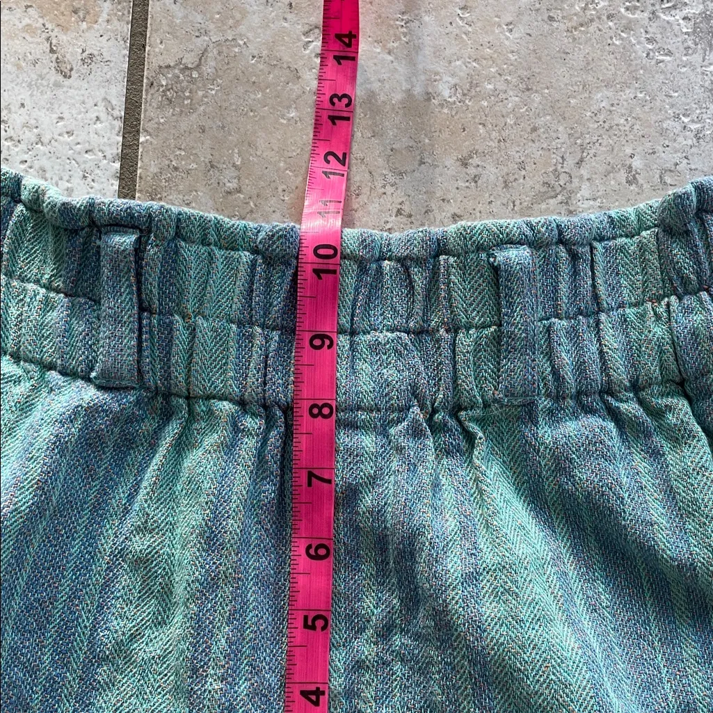 Free People Solar Flare Baja Striped Shorts Ocean Blue Combo - Image 15