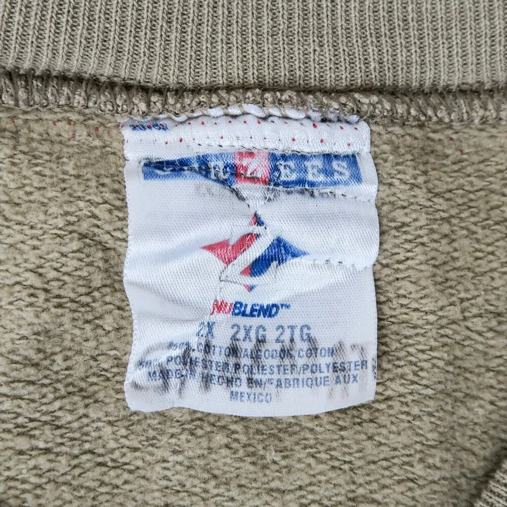 Jerzees Vintage 9/11 Firefighter Patriotic Patchwork Quilted Jacket - Image 14