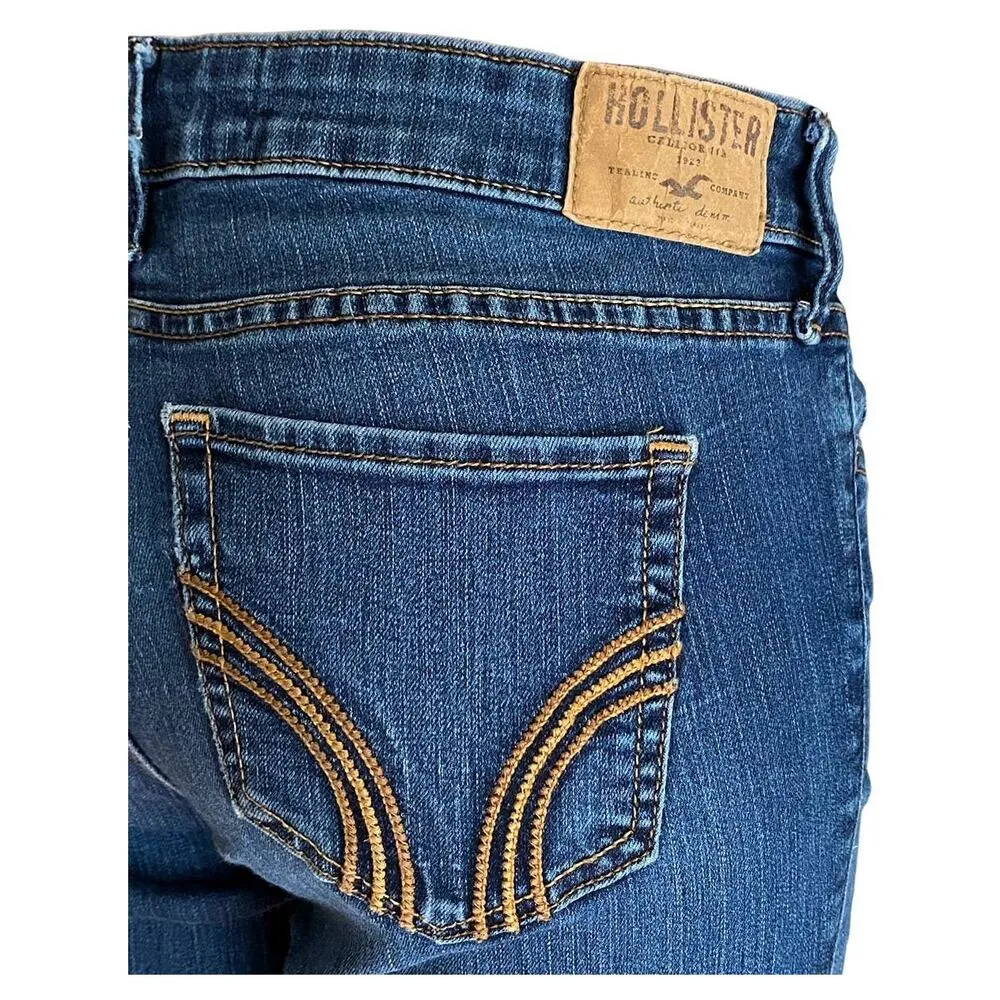 HOLLISTER Super Skinny Denim Blue Jeans ~ Women's Size 5 ( 27 x 31 ) - Image 3