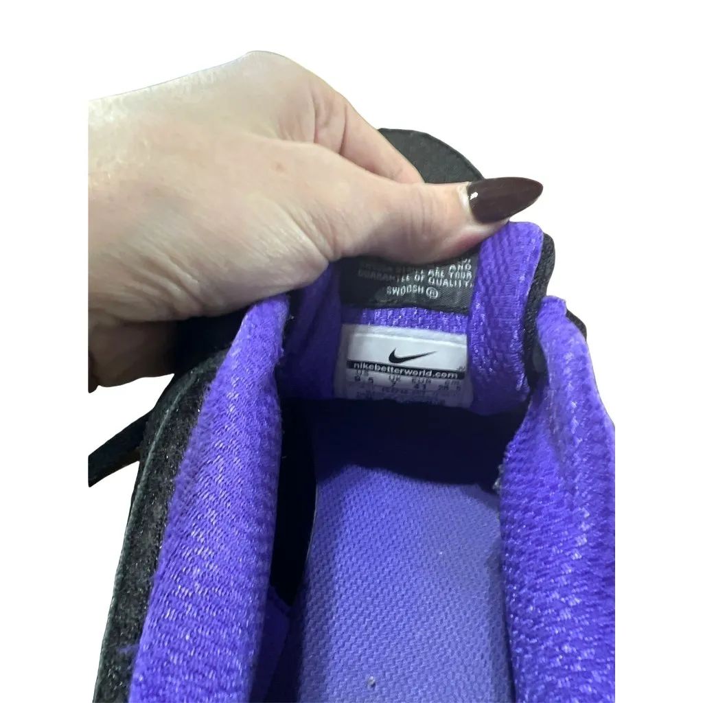 Nike Dual Fusion ST Black & Purple Womens Size 6 Running Shoes - Image 5