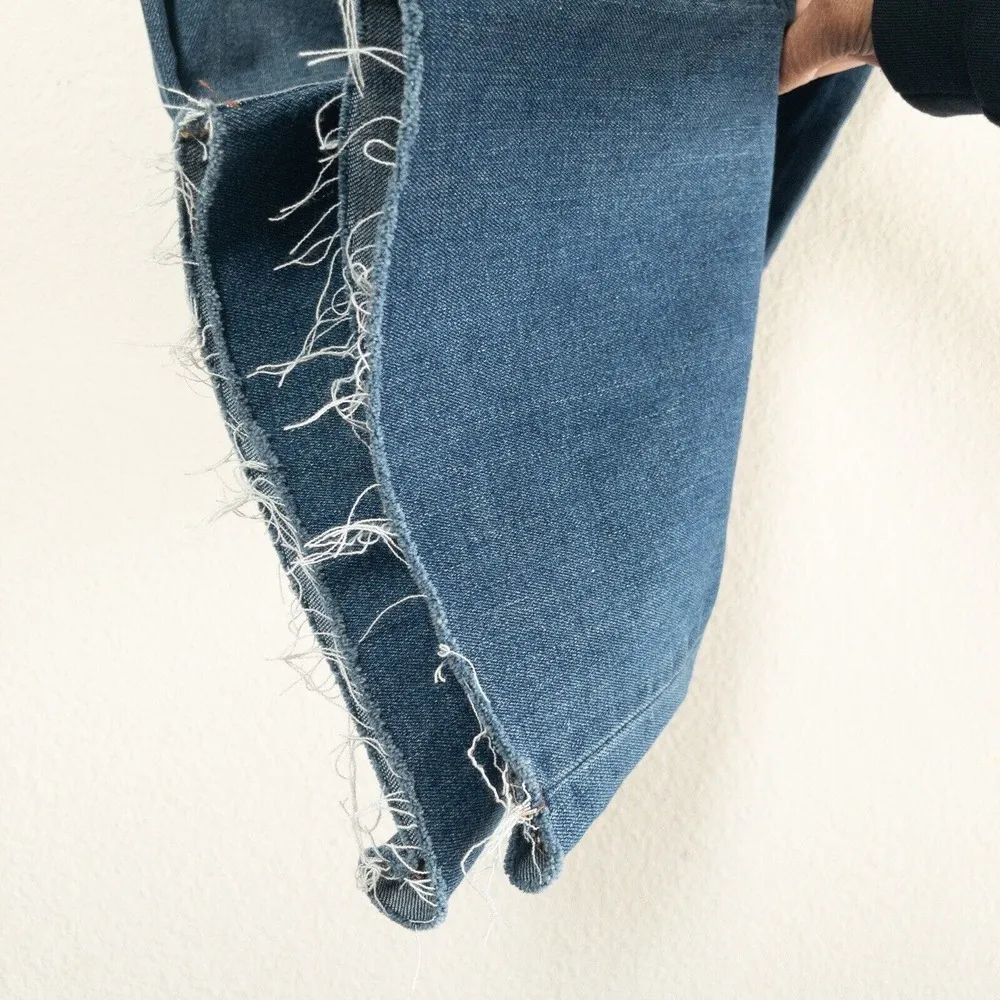 Unpublished Anthropologie  Noemi Long High-Rise Wide Leg Raw Hem size 24 - Image 5