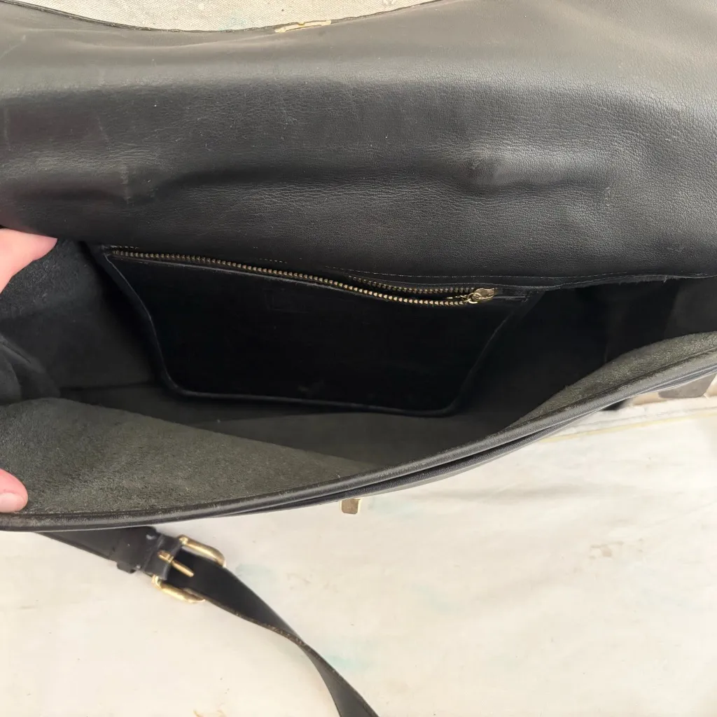 Coach Vintage Lexington Briefcase Bag Black Leather - Image 10