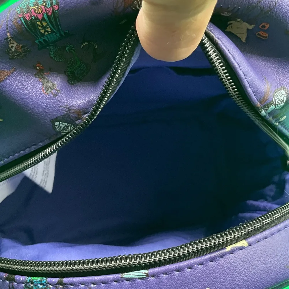 A Very Cool Loungefly Nightmare Before Christmas Purple Backpack - Image 5