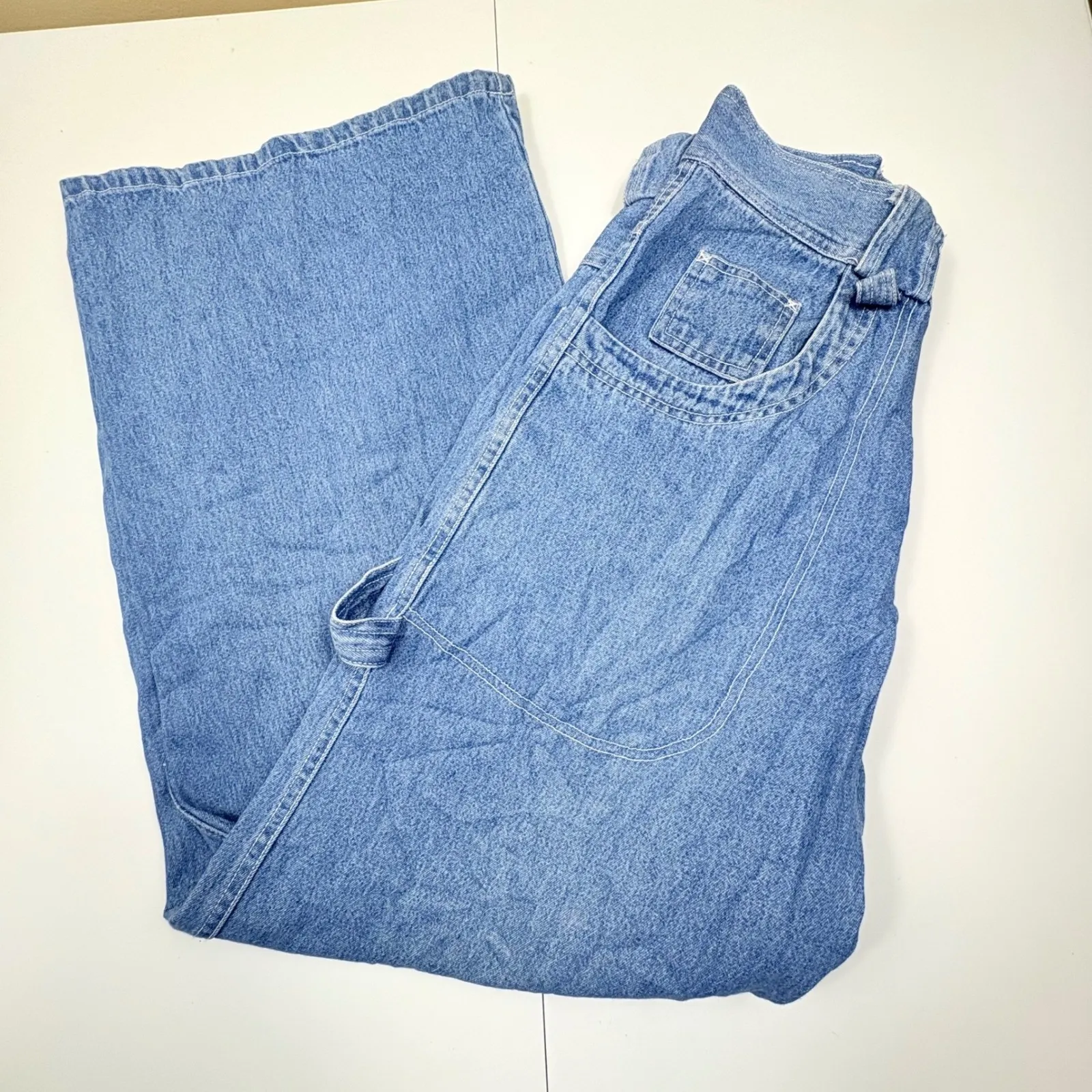 Y2K Scooby Doo Cartoon Network Wide Leg Low Rise Jeans Womens See Measurements Blue Size undefined - Image 11