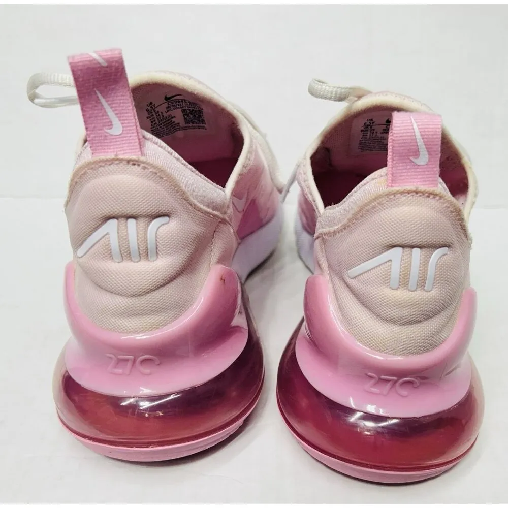 Nike Air Max 270 Trainers UK Size 6.5Y Shoes Pink White Lightweight Gym Sneakers - Image 5
