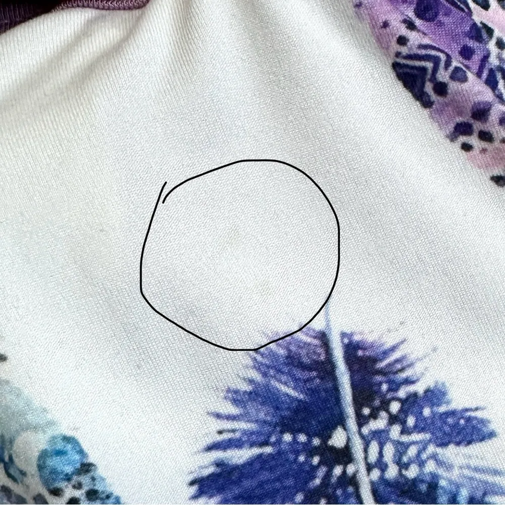 The Pulse Boutique Top S Feathers 3/4 Sleeve Aztec Baseball Jersey Style New - Image 7