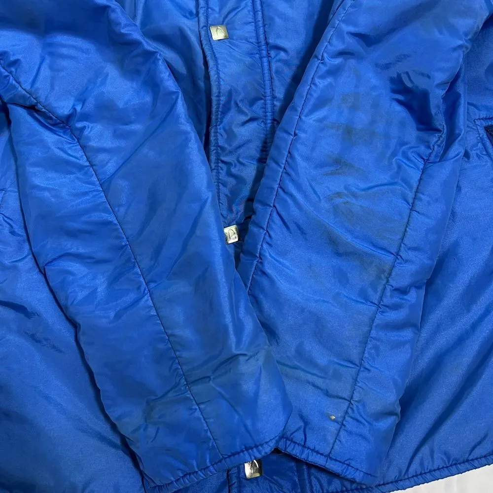 Vintage Head Sportswear Blue & Yellow Ski Jacket Winter Sports Coat Neon Accents - Image 4