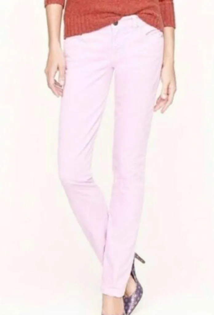 J. Crew Soft Pink Matchstick Straight Cut Corduroy Pants Size 27S Woman’s - Image 2
