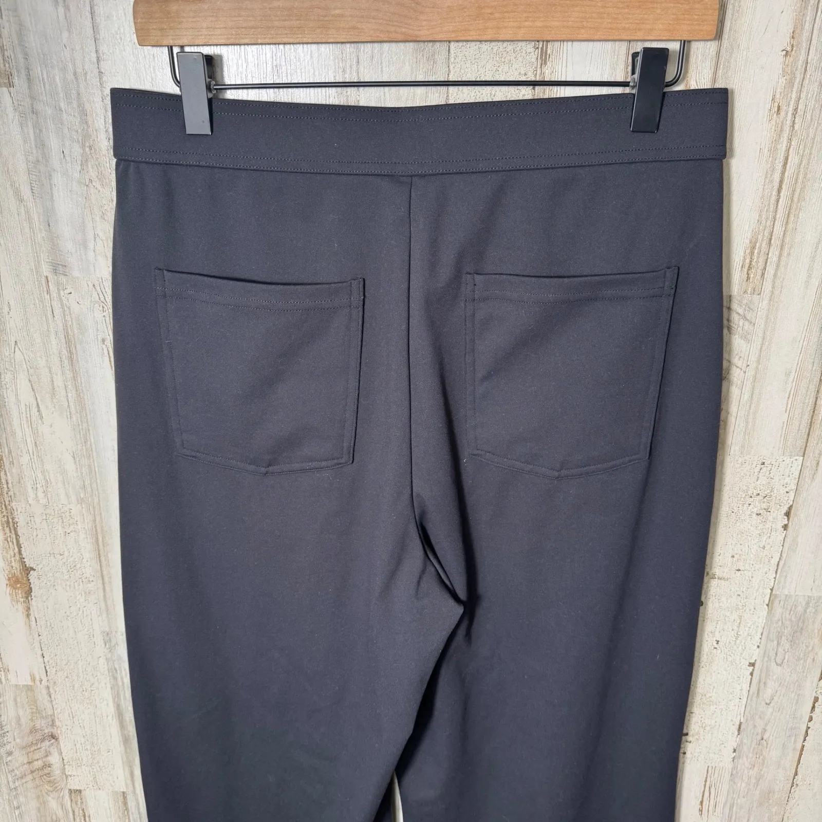 Halara High Waisted Button Pocket Straight Leg Casual Pants Womens Large NEW - Image 4