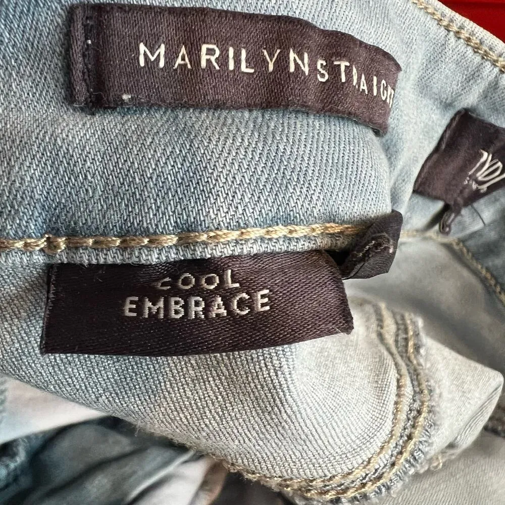 Not Your Daughter's Jeans NYDJ Marilyn Straight light wash blue jeans size 20W - Image 8