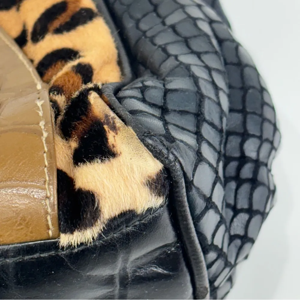 VTG Nas Alentino animal, print patchwork purse Black - Image 15