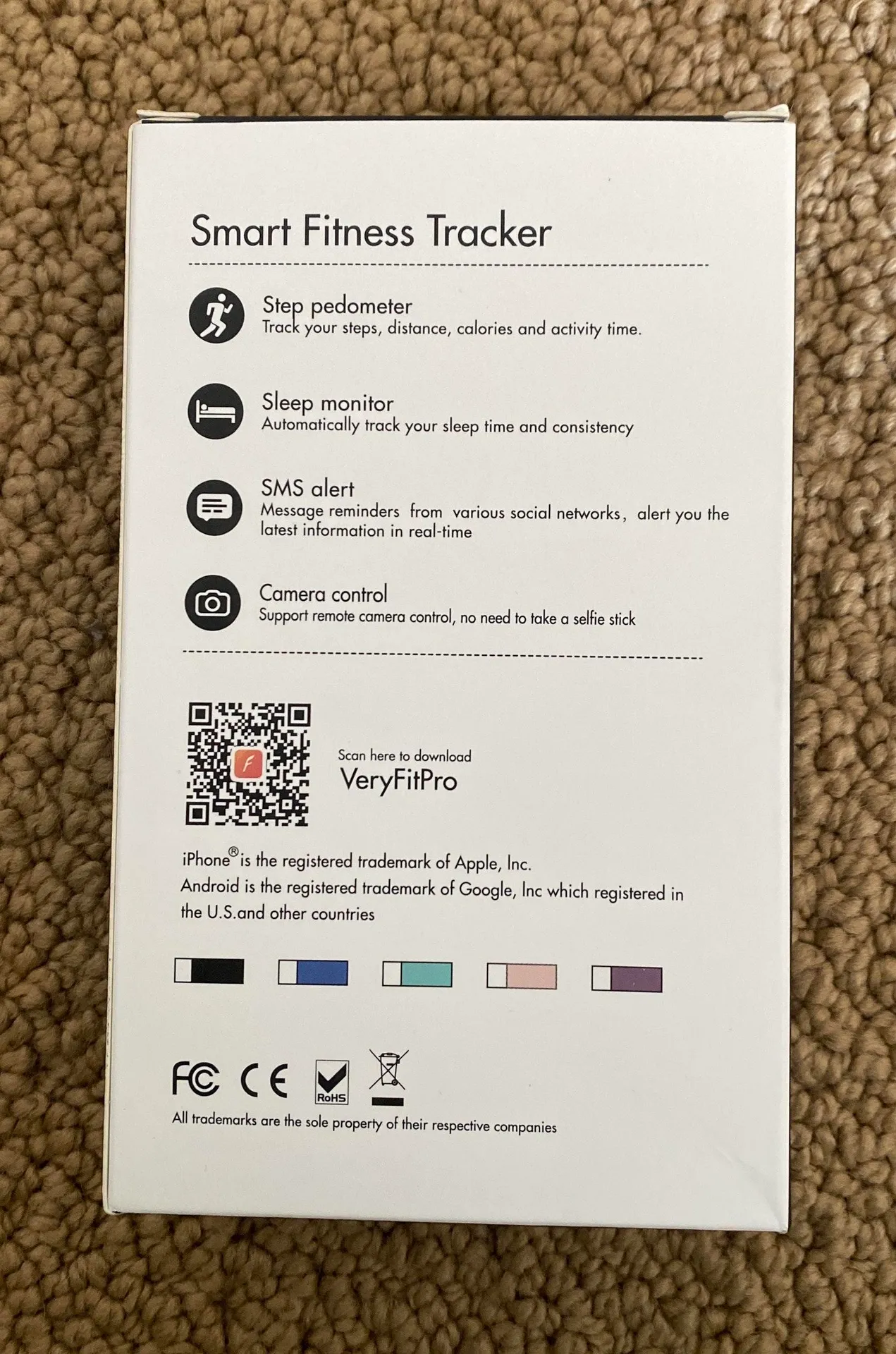 Very Fit Pro Fitness Tracker Black - Image 5