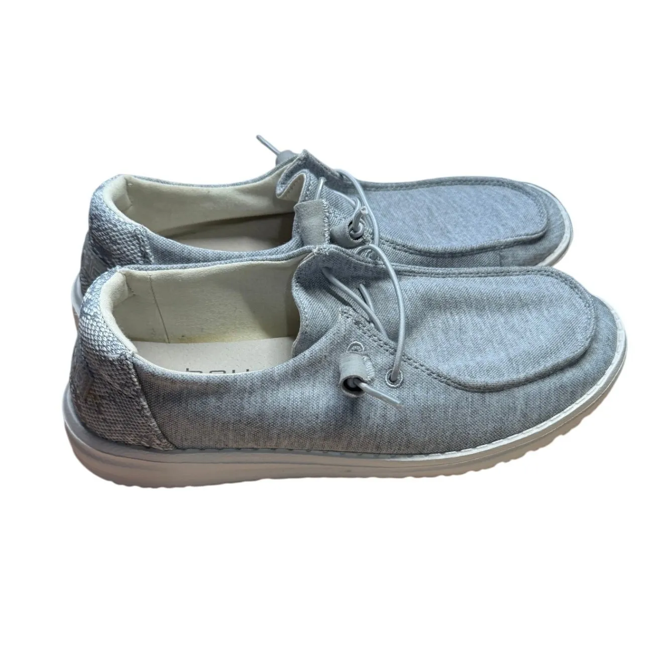 Hey Dude Wendy Stretch Fleece Glacier Gray Loafer Shoes Women US 7 - Image 3