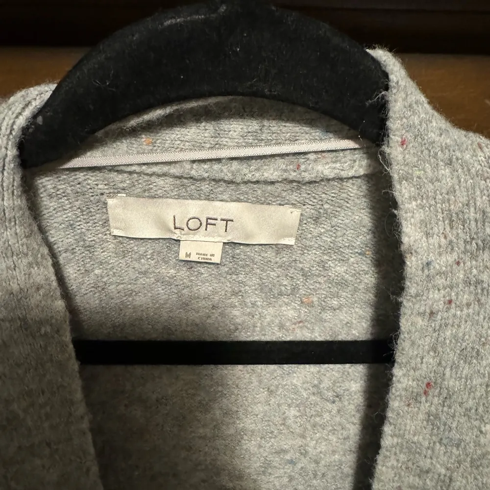 Loft Women's Gray Open Front Sweater - Image 3