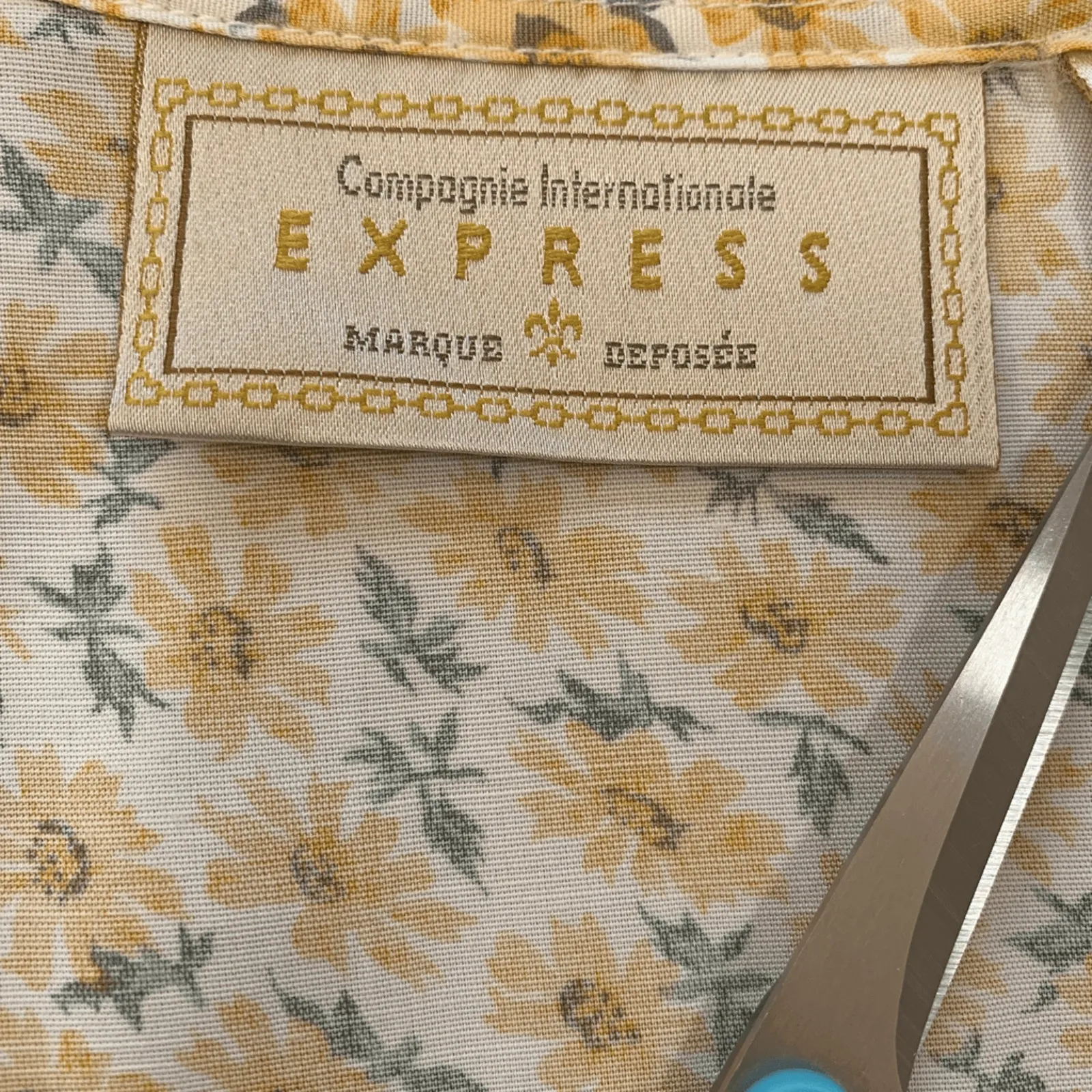 Vintage Express Sunflower Button Front Mini Skirt Yellow Floral 90s Romantic - Image 6