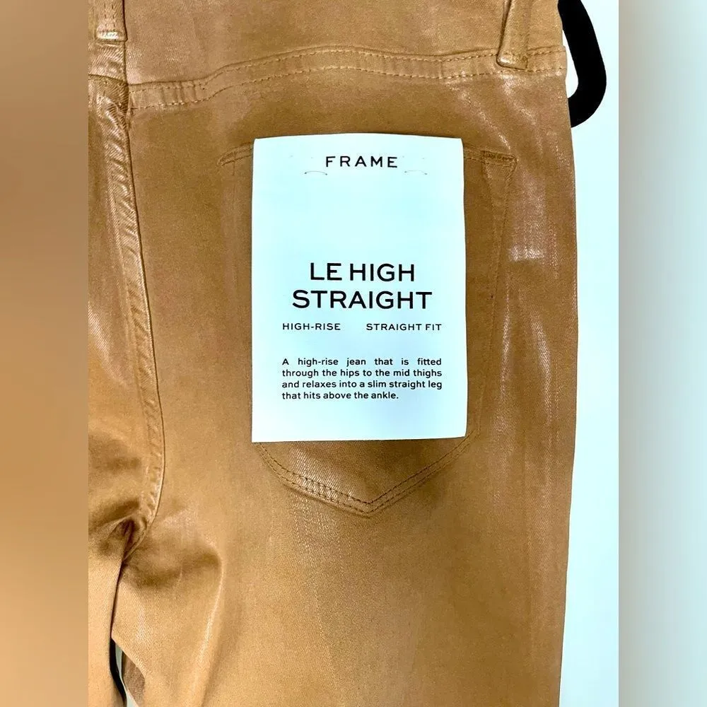 NWT - Frame - Le High Straight Coated - size-32 ‼️tiny flaw‼️ - Image 8