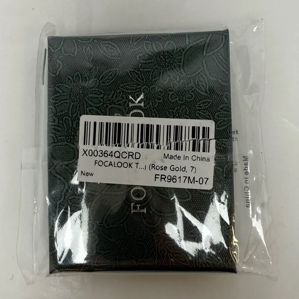 Rose Gold Rings Set dainty fidget - Image 4