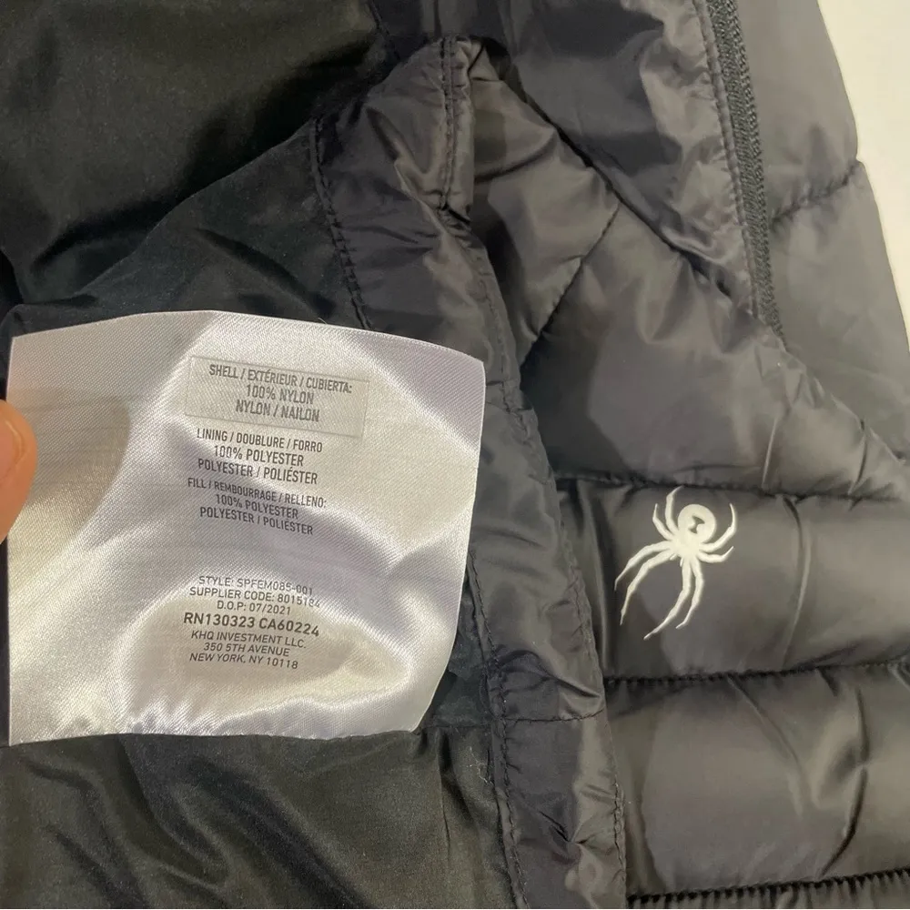 thermal water-resistant hooded longline black puffer jacket women Size XL - Image 13