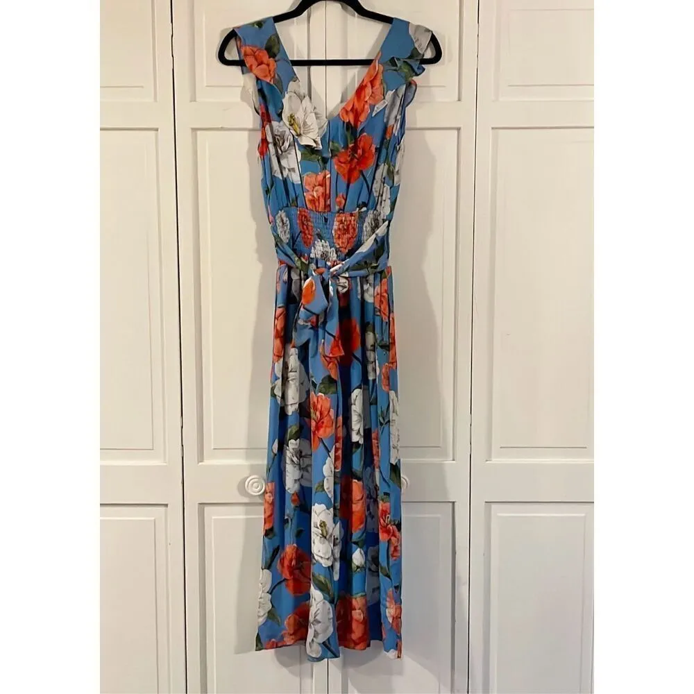 Parker NWT Elara floral ruffle silk blend jumpsuit 2 - Image 5