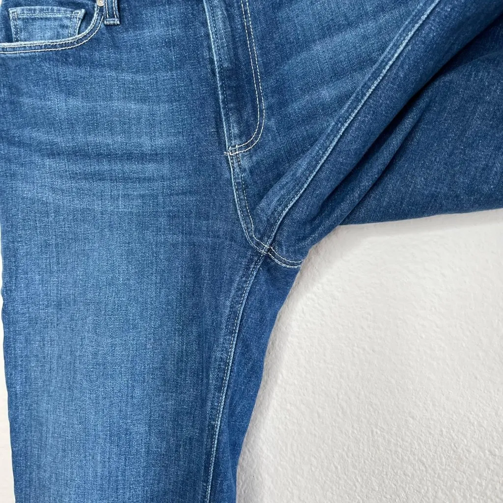 Paige Womens 26 Leenah Ankle Wide Leg Freesia Gardening Hem Jeans Size 26 - Image 6