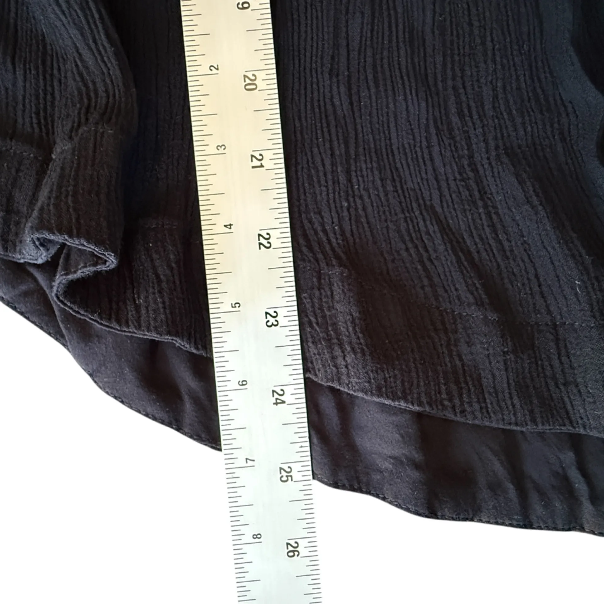 Free People Black Lace Bib Tunic Top Women’s Size XS - Image 12