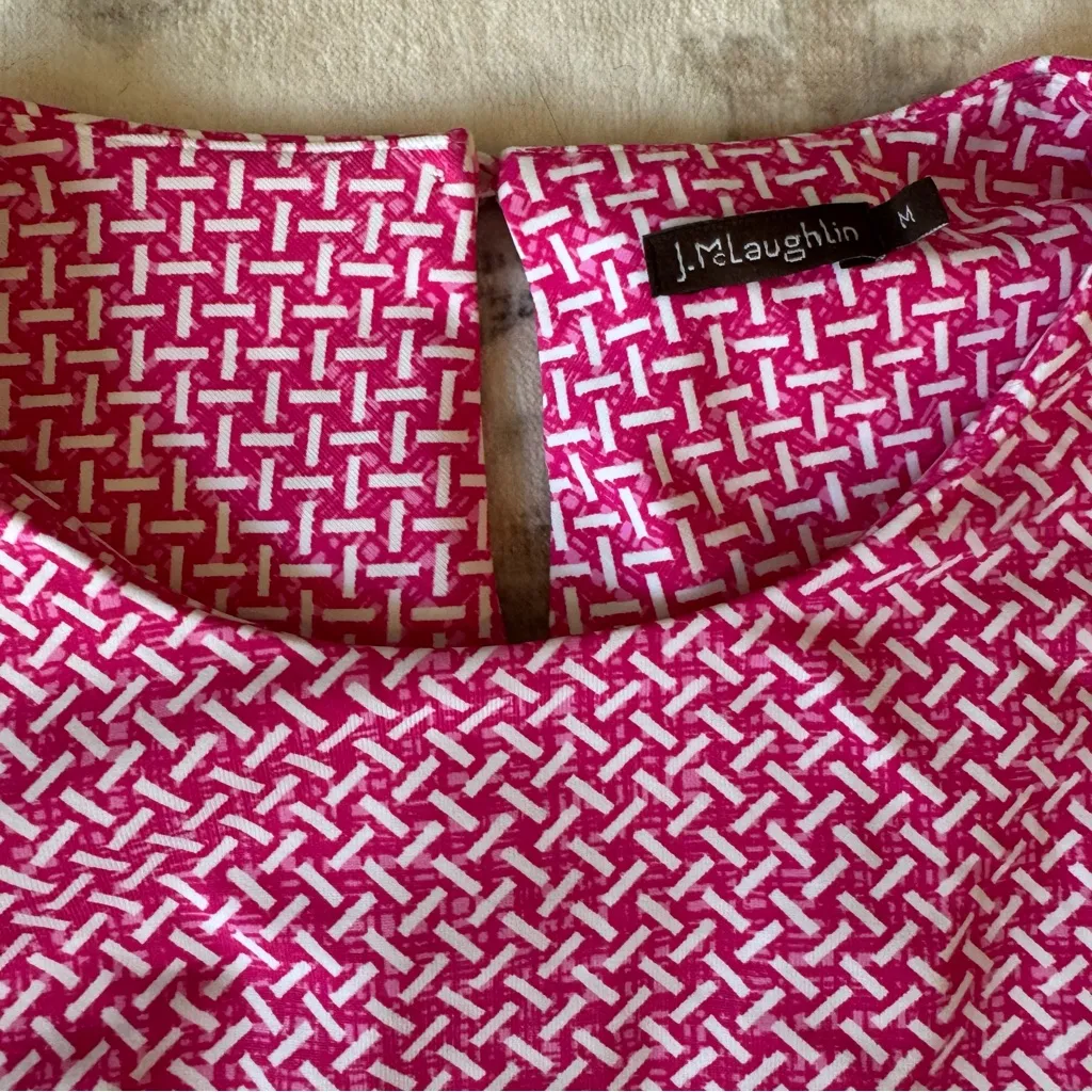 J. McLaughlin Pink Long Sleeve Dress - Image 4