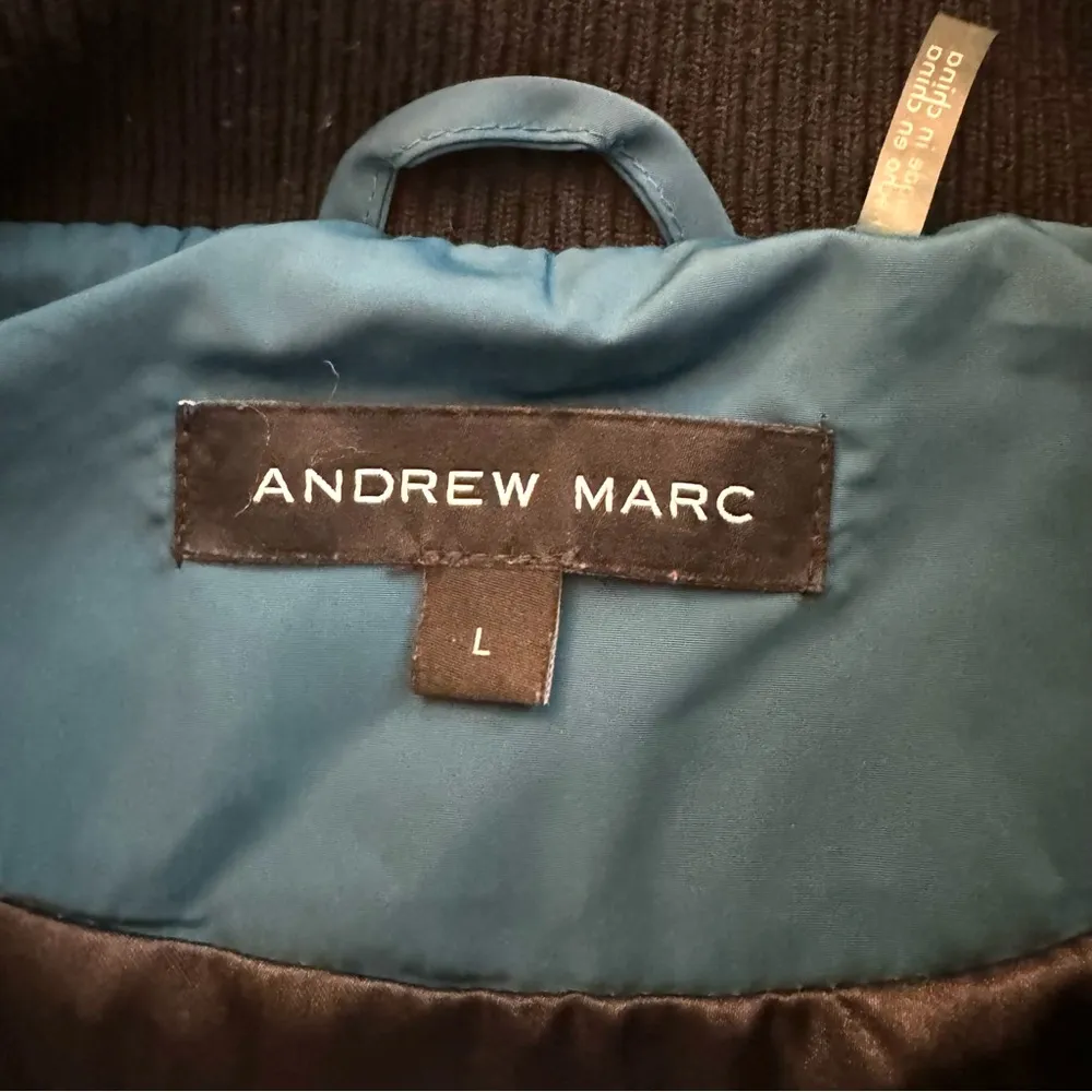 ANDREW MARC teal quilted vested, size L - Image 12