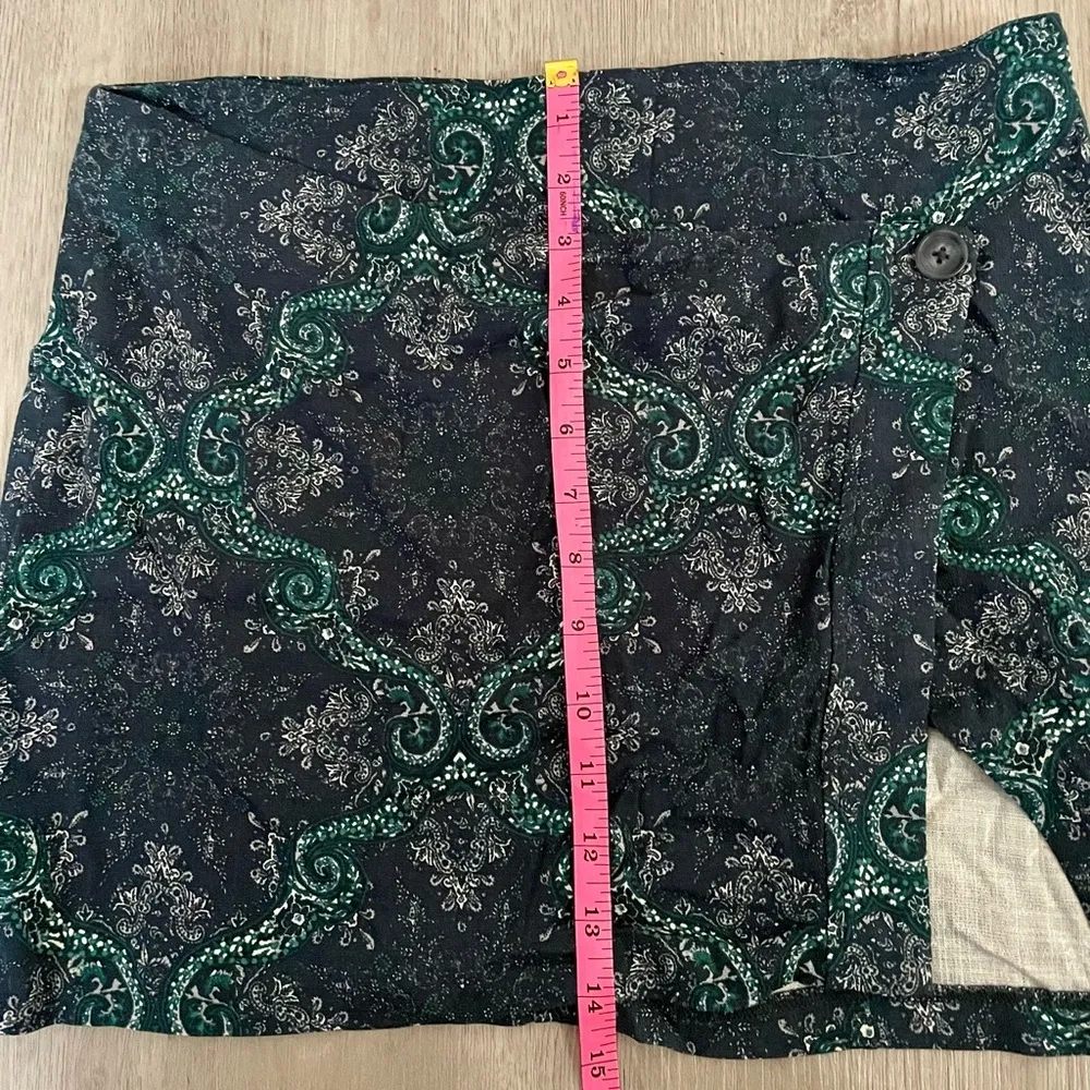 NWOT Free People Take it Easy Paisley Print Mini Skirt Blue size 6 - Image 7