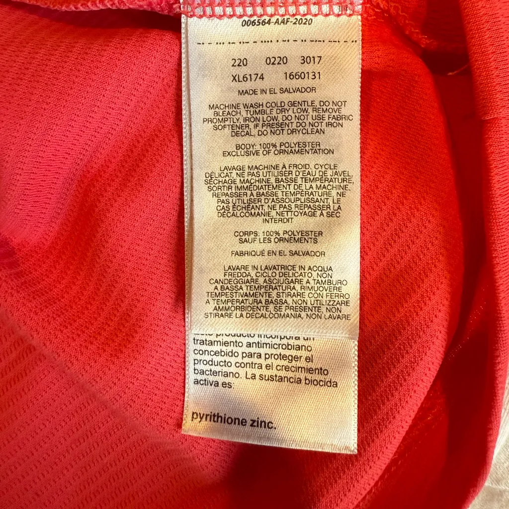 Columbia Women Pink Long Sleeve v neck pullover PFG fishing tidal tee active top - Image 7