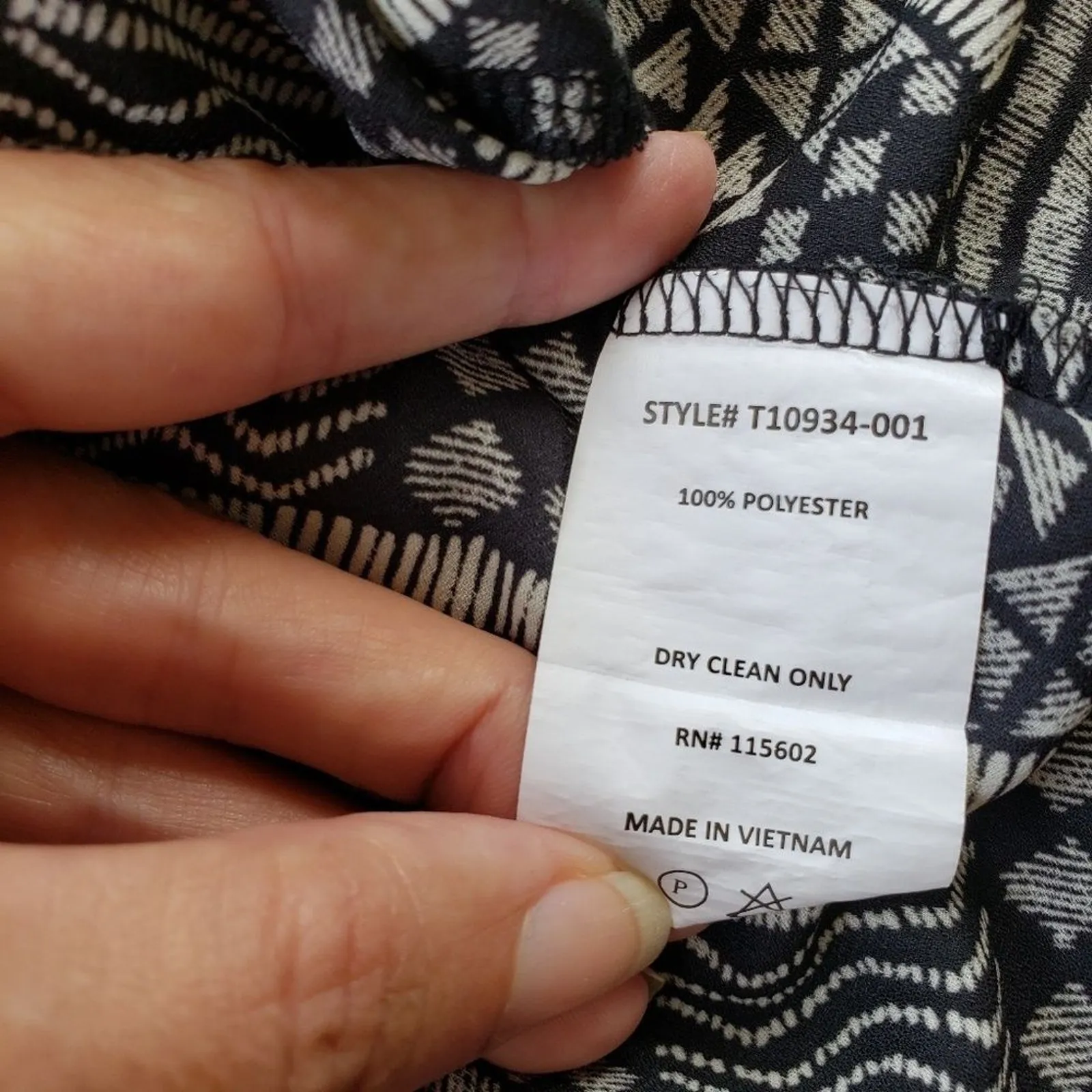 Lush Boho Tunic Womens Top Sz XS Geometric Festival Indie Bold Festival Roll Tab - Image 8