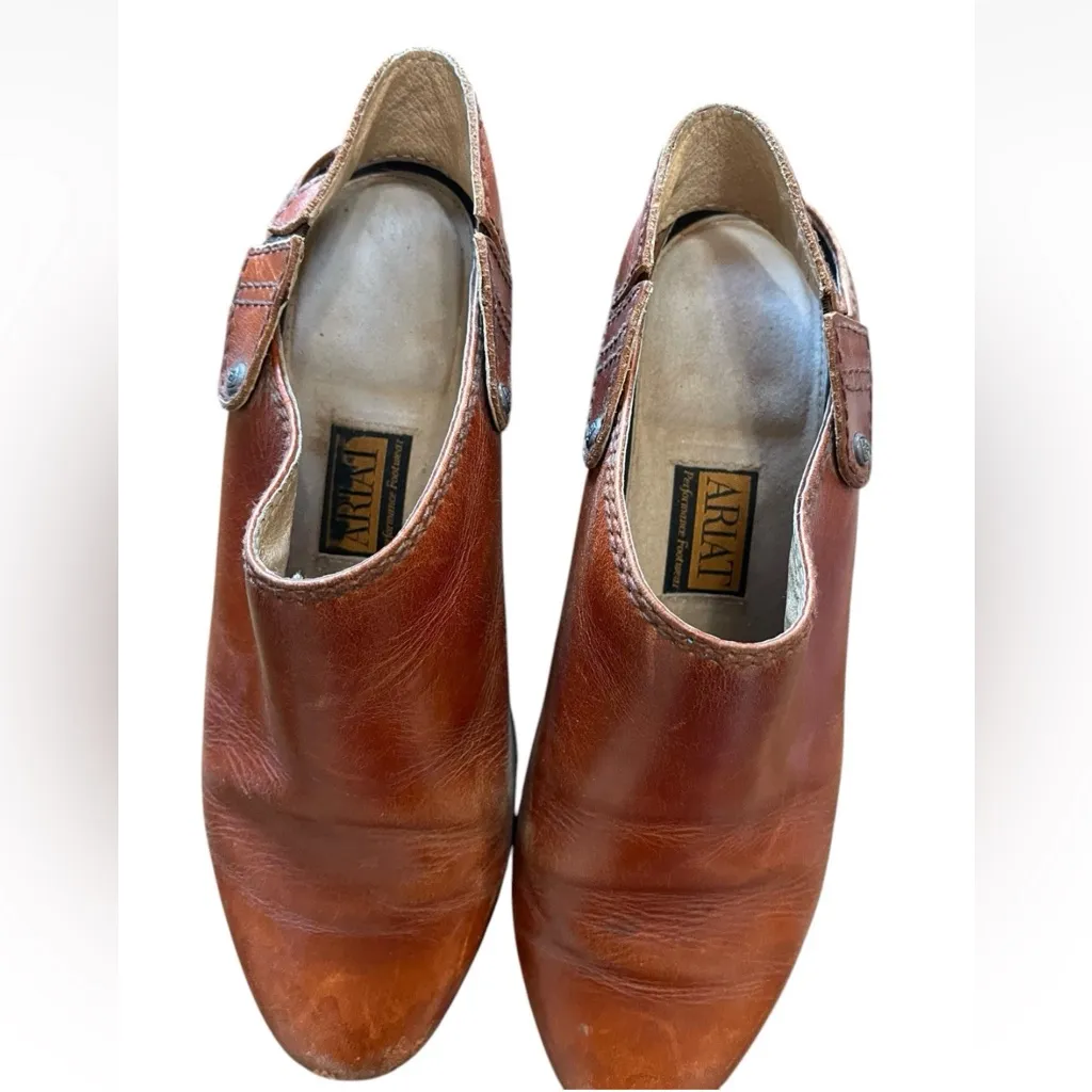 Ariat Women’s Brown Leather Slip On Shoes Size 10 - Image 6