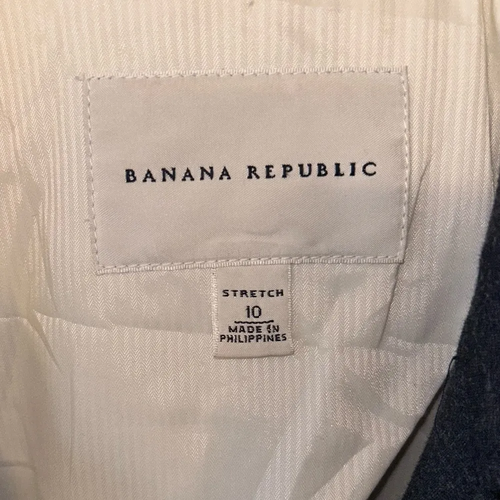 Vintage Navy Blue & White Banana Republic Blazer Jacket Women’s Size Medium 10! - Image 3