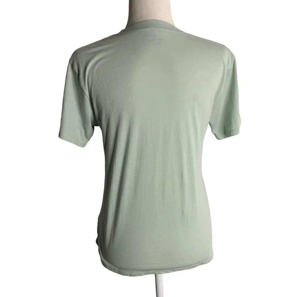 ONeill Crewneck Short Sleeve T Shirt XS Green Graphic Cotton Knit Surf Skate - Image 5