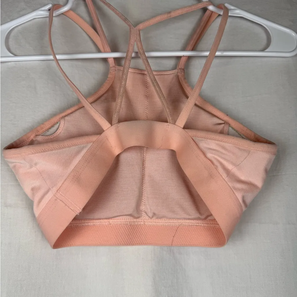 Nike Women's Light Pink Sports Bra - Image 3