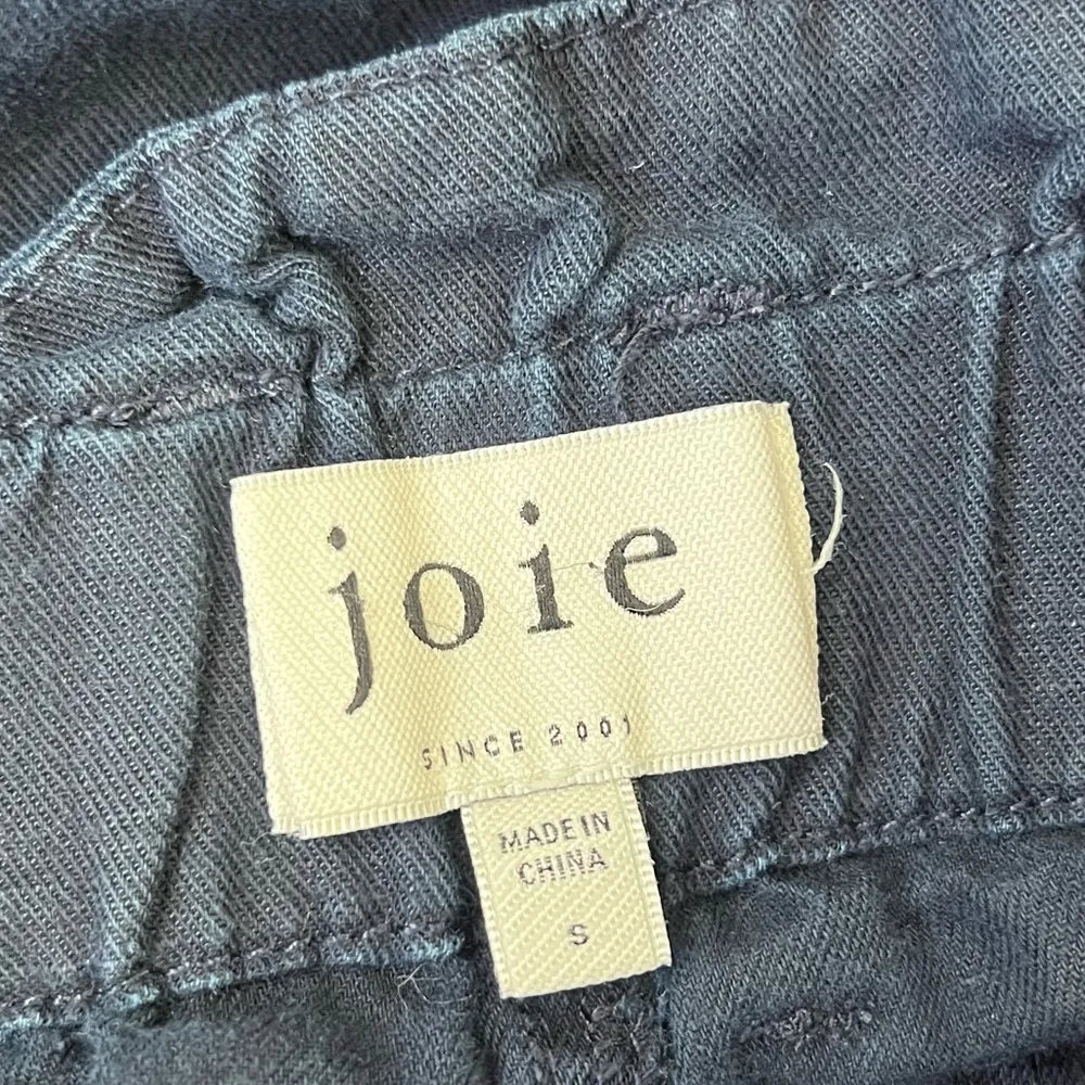 Joie Lariel Paperbag Cotton Linen Pants Midnight Navy Size Small - Image 6