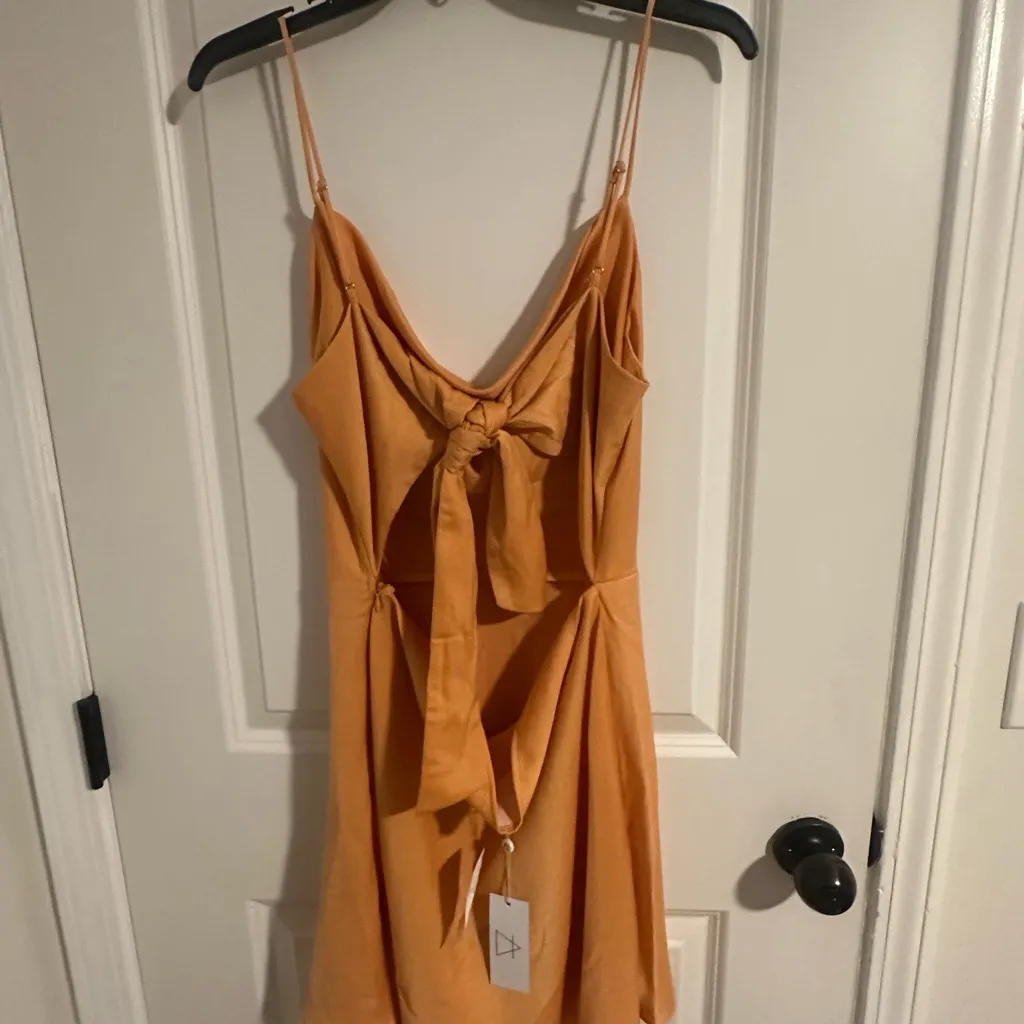 Sage the Label cowl neck drape Peach Dress. NWT hoco party prom wedding gala - Image 5